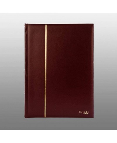 Prophila Stamp Album Stockbook 60 Black Sides Leatherette Padded Red Cover $65.05 - Collectibles Display & Storage