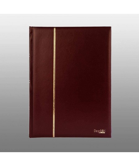 Prophila Stamp Album Stockbook 60 Black Sides Leatherette Padded Red Cover $65.05 - Collectibles Display & Storage