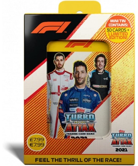 2021 Topps Turbo Attax Cards - Mini Collector Tin 3 (Ricciardo Alonso Giovinazzi) (31 Cards + Lando Norris LE) $50.98 - Tradi...