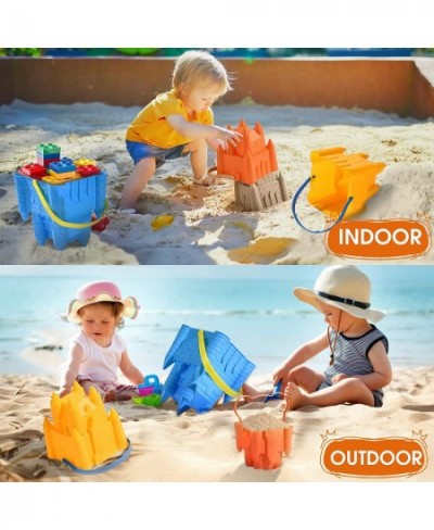 Kids Beach Sand Toys Sand Castle Building Kit Beach Bucket Sand Castle Molds for Kids Gift for Kids Toddlers Sandcastle Build...