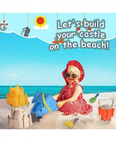 Kids Beach Sand Toys Sand Castle Building Kit Beach Bucket Sand Castle Molds for Kids Gift for Kids Toddlers Sandcastle Build...