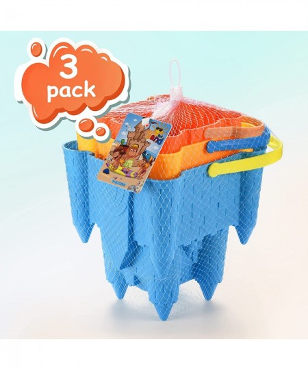 Kids Beach Sand Toys Sand Castle Building Kit Beach Bucket Sand Castle Molds for Kids Gift for Kids Toddlers Sandcastle Build...