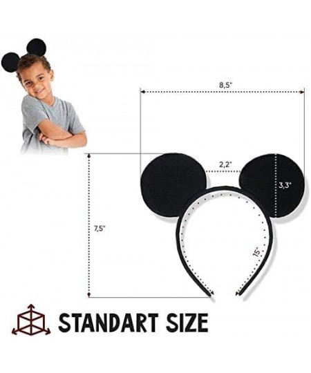 SET OF 2 Murine Ears Headband Murine Ears for Murine Costume for Women Black Murine Ears for Men Murine Ears for Boy Murine E...