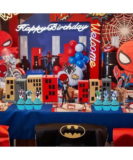 25Pcs Spidey and Friends Birthday Decorations Spidey Party Cake Cupcake Toppers for Spidey Amazing Friends Party Supplies $15...