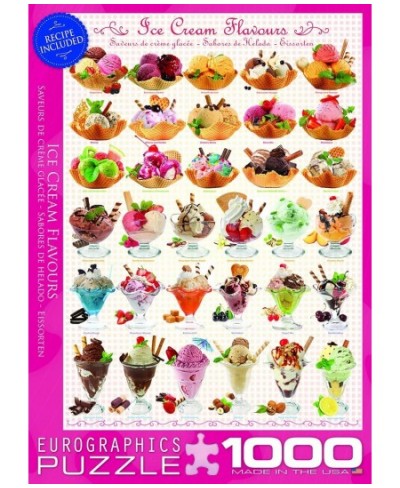 Ice Cream Flavours Puzzle (1000-Piece) 1000 Piece Puzzle $33.33 - Jigsaw Puzzles