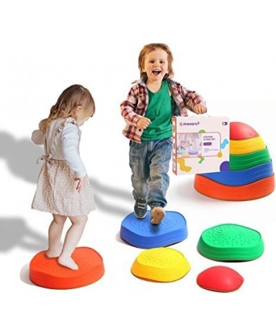 Stepping Stones for Kids 5pcs Non-Slip Plastic Balance River Stones for Promoting Children's Coordination Skills Obstacle Cou...