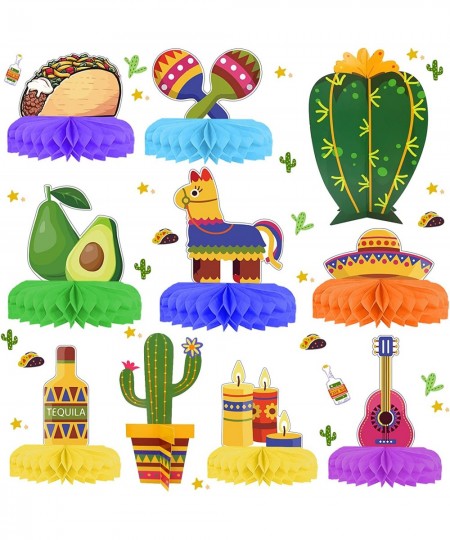 10 Pieces Fiesta Honeycomb Table Centerpiece fiesta party decorations mexican themed party decorations fiesta party supplies ...