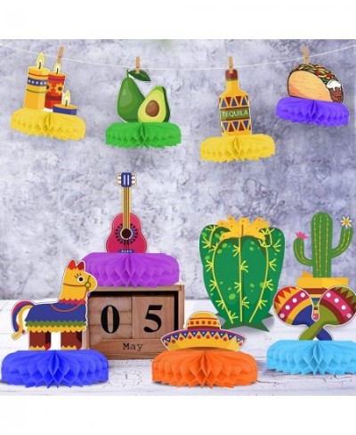 10 Pieces Fiesta Honeycomb Table Centerpiece fiesta party decorations mexican themed party decorations fiesta party supplies ...