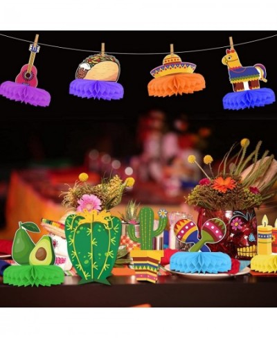 10 Pieces Fiesta Honeycomb Table Centerpiece fiesta party decorations mexican themed party decorations fiesta party supplies ...