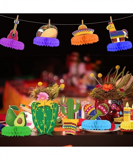 10 Pieces Fiesta Honeycomb Table Centerpiece fiesta party decorations mexican themed party decorations fiesta party supplies ...