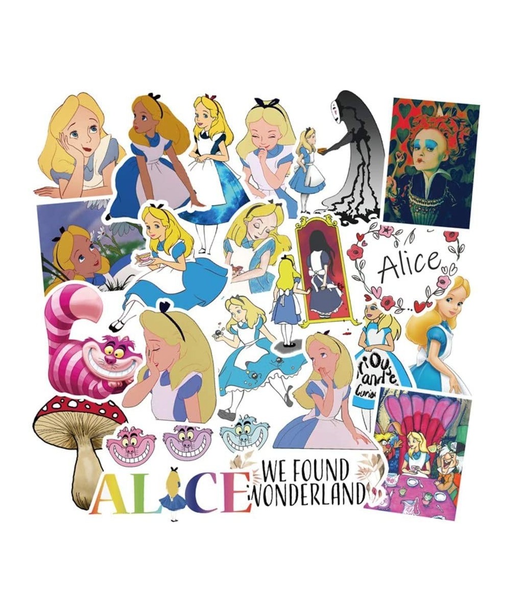 Cartoon Movie Themed Alice in Wonderland 50 Piece Sticker Decal Set for Kids Adults - Laptop Motorcycle Skateboard Decals $14...