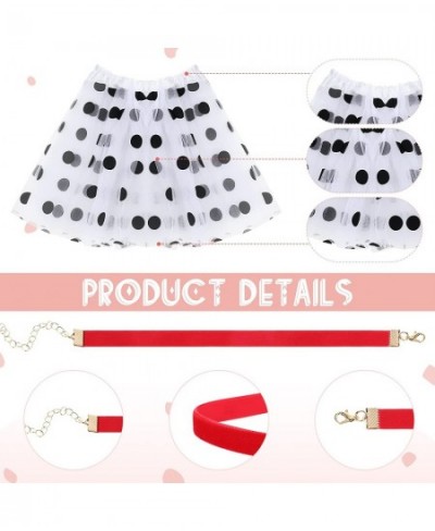 15 Pcs Dalmatian Costume Set Dog Ears Headband Tutu Adhesive Stickers Accessories for Kids Halloween Costume Cosplay $33.35 -...