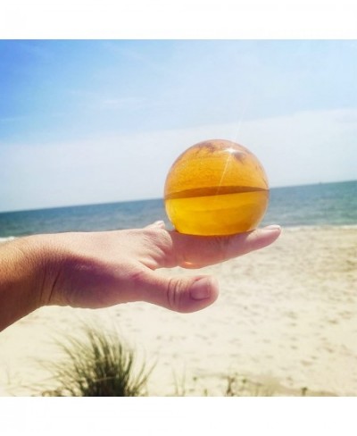 76mm Golden/Honey Color Acrylic Contact Juggling Ball - Approx. 3 inch $31.49 - Juggling Sets