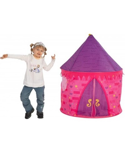 Girls Princess Pink Castle Play Tent with Princess Crown Pop Up Play Tent Kids Indoor Outdoor Playhouse Tent Set $28.54 - Kid...