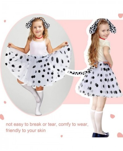 15 Pcs Dalmatian Costume Set Dog Ears Headband Tutu Adhesive Stickers Accessories for Kids Halloween Costume Cosplay $33.35 -...