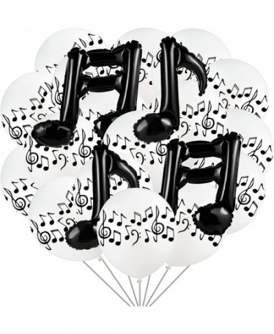 56 Pieces Music Note Balloons Music Themed Party Decorations Include 40 Music Notes Latex Balloon 16 Black Music Note Foil Ba...