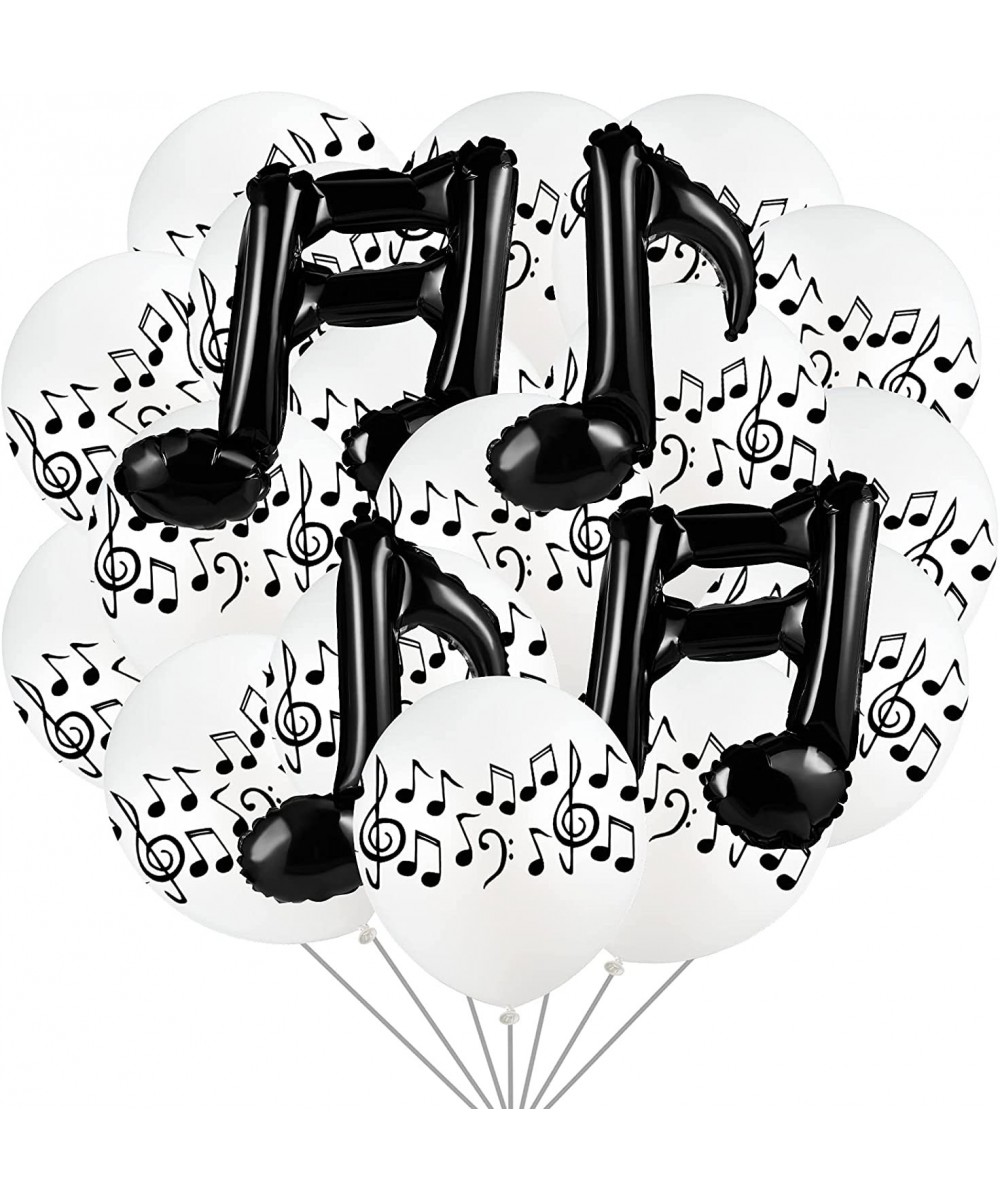 56 Pieces Music Note Balloons Music Themed Party Decorations Include 40 Music Notes Latex Balloon 16 Black Music Note Foil Ba...