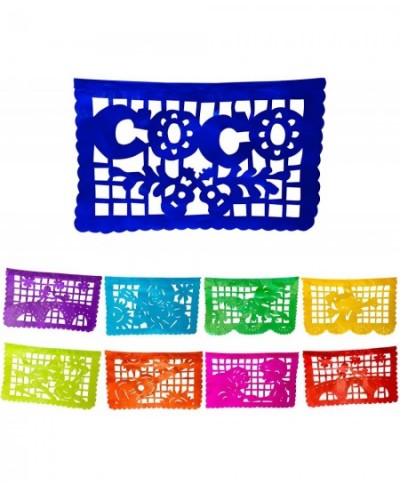 Mexican Banner Decorations Mexican Party Decorations Mexican Banner Papel Picado with Iconic Coco Movie Theme 9 x 13 in Paper...