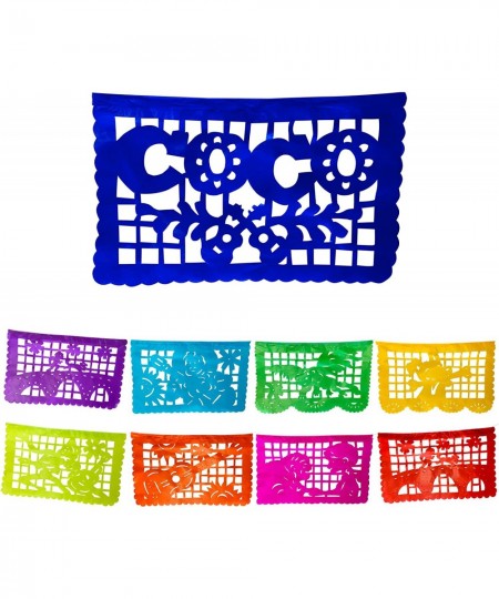 Mexican Banner Decorations Mexican Party Decorations Mexican Banner Papel Picado with Iconic Coco Movie Theme 9 x 13 in Paper...