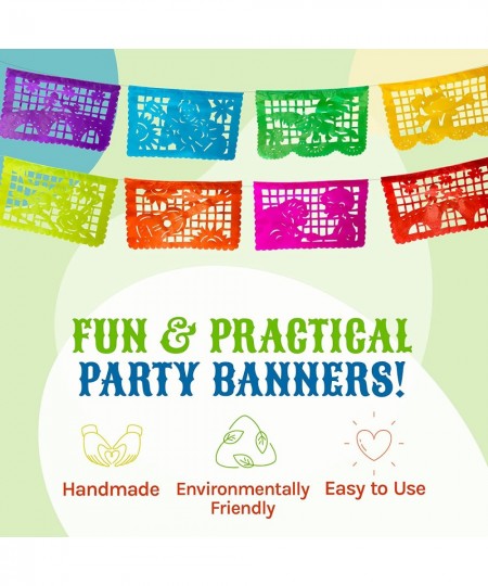 Mexican Banner Decorations Mexican Party Decorations Mexican Banner Papel Picado with Iconic Coco Movie Theme 9 x 13 in Paper...