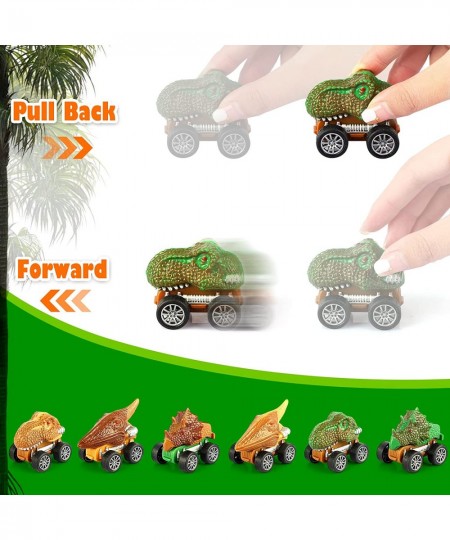 21 Pack Dinosaur Toys for Kids 3-7 Dinosaur Truck with Oversized Dinosaur Map Flashing Lights Music and Roaring Sound Kids To...