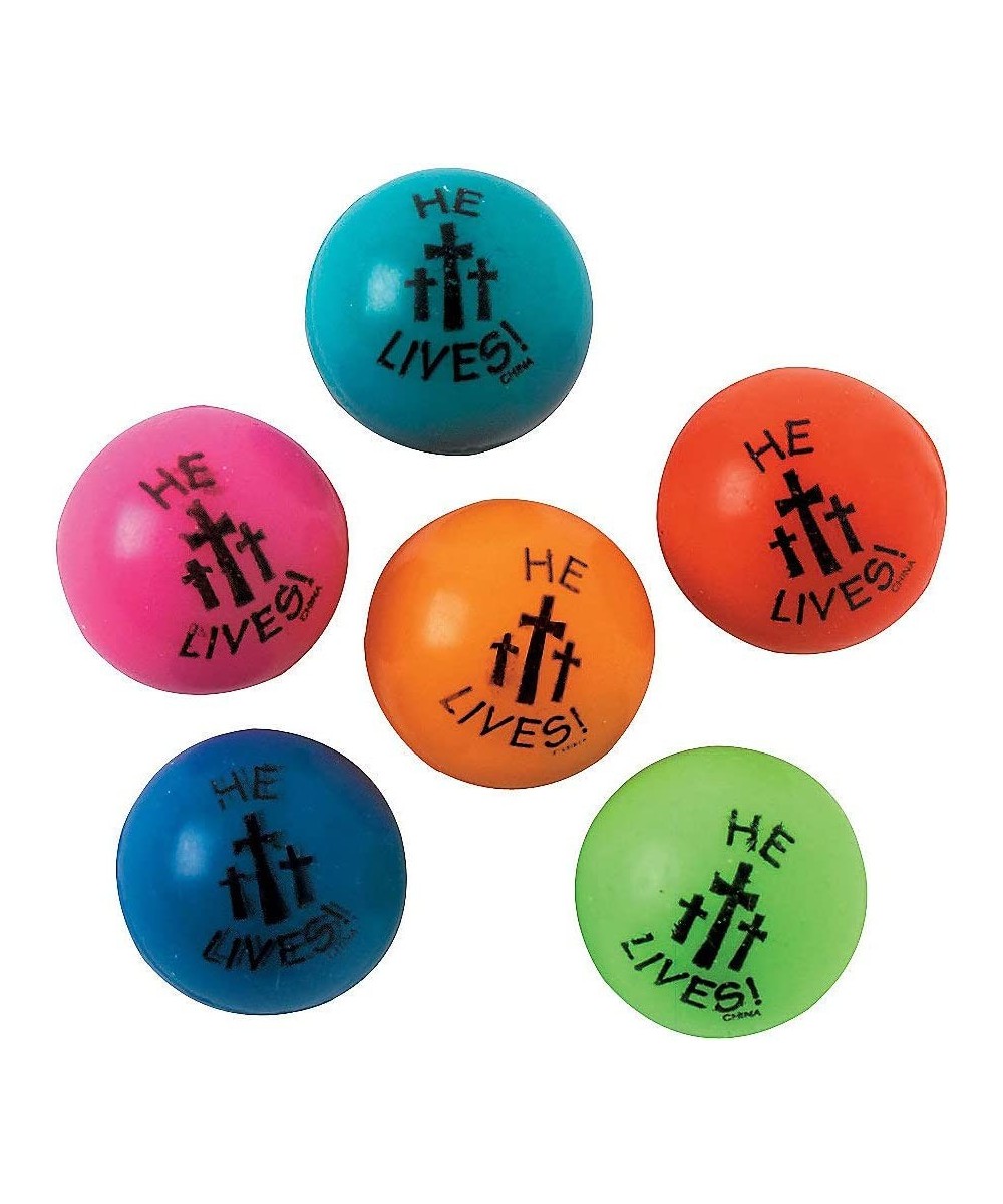 He Lives Bouncing Balls (4dz) for Easter - Toys - Balls - Bouncing Balls - Easter - 48 Pieces $28.07 - Toy Sports Products