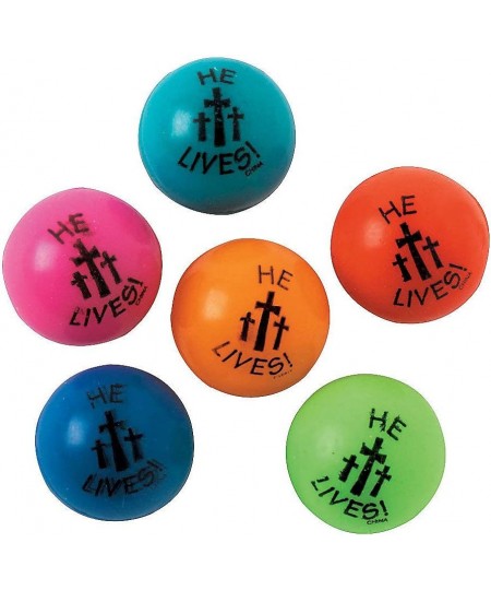 He Lives Bouncing Balls (4dz) for Easter - Toys - Balls - Bouncing Balls - Easter - 48 Pieces $28.07 - Toy Sports Products