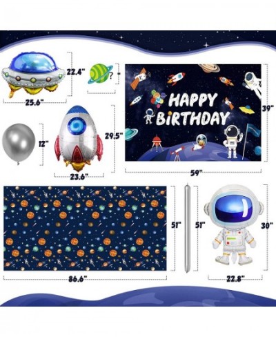 Outer Space Birthday Decorations Space Themed Party Supplies Include Solar System Balloon Arch Kit Inflatable Rocket Astronau...