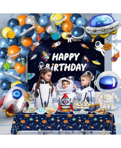 Outer Space Birthday Decorations Space Themed Party Supplies Include Solar System Balloon Arch Kit Inflatable Rocket Astronau...