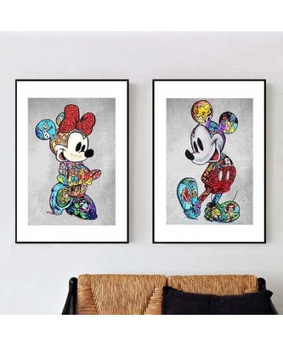 DIY 5D Diamond Painting Kit Mickey Mouse Full Diamond Crystal Rhinestone Embroidery Cross Stitch Art Craft Canvas Suitable fo...