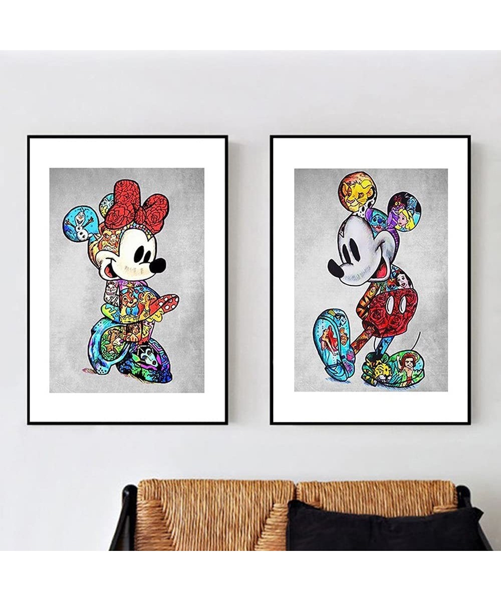 DIY 5D Diamond Painting Kit Mickey Mouse Full Diamond Crystal Rhinestone Embroidery Cross Stitch Art Craft Canvas Suitable fo...