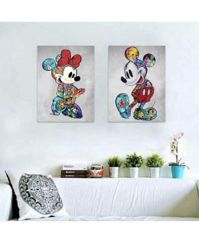 DIY 5D Diamond Painting Kit Mickey Mouse Full Diamond Crystal Rhinestone Embroidery Cross Stitch Art Craft Canvas Suitable fo...