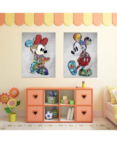 DIY 5D Diamond Painting Kit Mickey Mouse Full Diamond Crystal Rhinestone Embroidery Cross Stitch Art Craft Canvas Suitable fo...