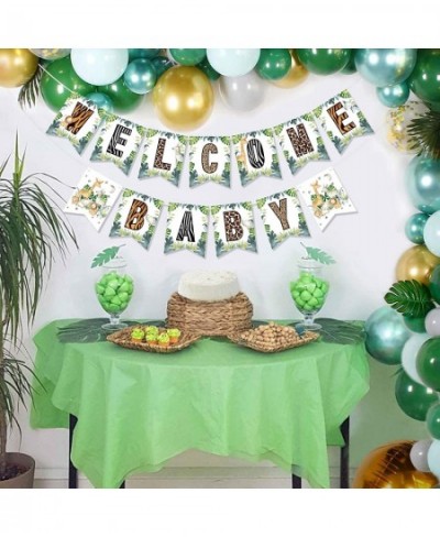 Safari Welcome Baby Banner Jungle Safari Baby Shower Sign Wild Animal Baby Shower Bunting Decor $17.91 - Kids' Party Decorations