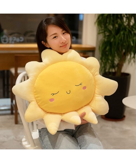 Sun Pillow Cute Stuffed Sun Plush Pillow Throw Pillow Sofa Cushion Pillow Car Neck Pillow Bedside Decoration Soft Toy for Kid...