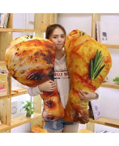 3D Chicken Leg Pillow Plush Toy Creative 3D Simulation Fried Chicken Baby Stuffed Toy Soft Plush Toy (2 55CM/22 inch) $31.82 ...