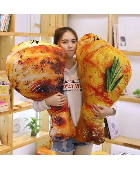 3D Chicken Leg Pillow Plush Toy Creative 3D Simulation Fried Chicken Baby Stuffed Toy Soft Plush Toy (2 55CM/22 inch) $31.82 ...