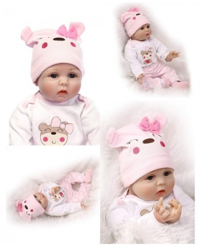 Weighted Body Reborn Baby Dolls Girl Vinyl Silicone Handmade Real Life 22 Inch Newborn Baby Doll $93.51 - Dolls