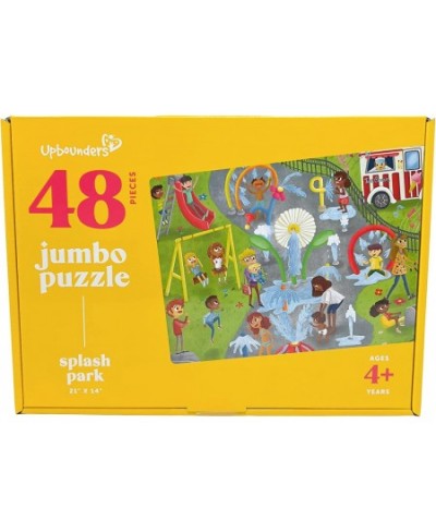 Little Likes Kids - Splash Park Jumbo Puzzle 48 Pieces Beginner Jigsaw Floor Puzzle with Multicultural Family Children Presch...