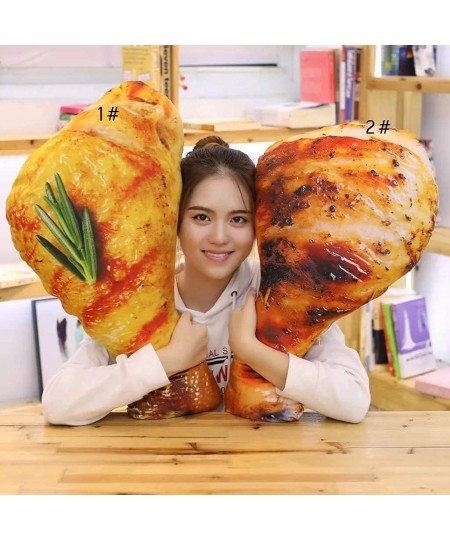 3D Chicken Leg Pillow Plush Toy Creative 3D Simulation Fried Chicken Baby Stuffed Toy Soft Plush Toy (2 55CM/22 inch) $31.82 ...