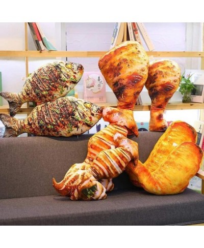 3D Chicken Leg Pillow Plush Toy Creative 3D Simulation Fried Chicken Baby Stuffed Toy Soft Plush Toy (2 55CM/22 inch) $31.82 ...