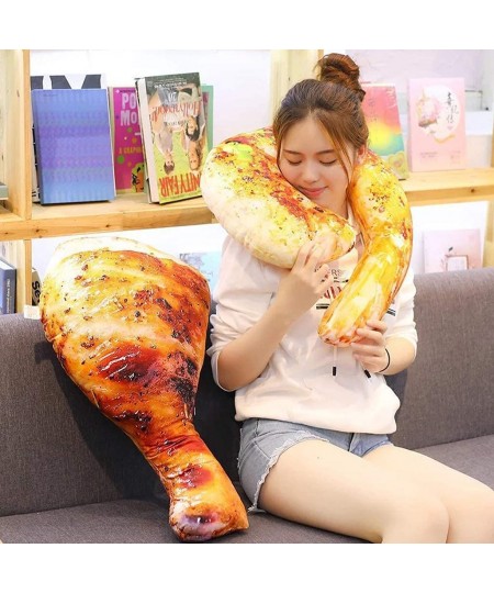 3D Chicken Leg Pillow Plush Toy Creative 3D Simulation Fried Chicken Baby Stuffed Toy Soft Plush Toy (2 55CM/22 inch) $31.82 ...