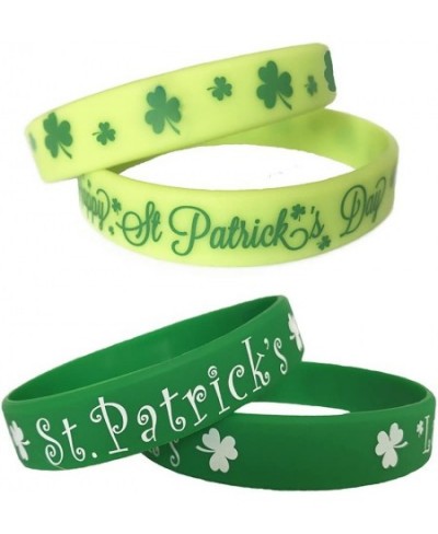 St. Patrick's Day Shamrock Bracelets Rubber Wristbands Party Favors Supplies Gifts 36Pieces $21.13 - Kids' Dress-Up Accessories