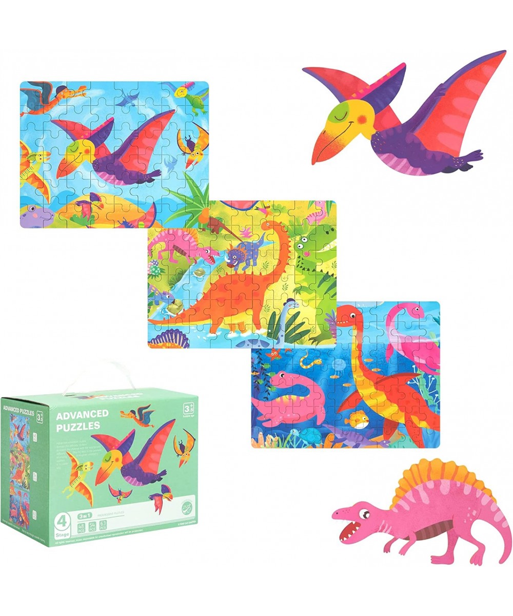 Jigsaw Wooden Dinosaur Puzzles for Kids Ages 3-5 Preschool Educational Dinosaur Puzzles for Boy Girl Toddler Floor Puzzle Lea...