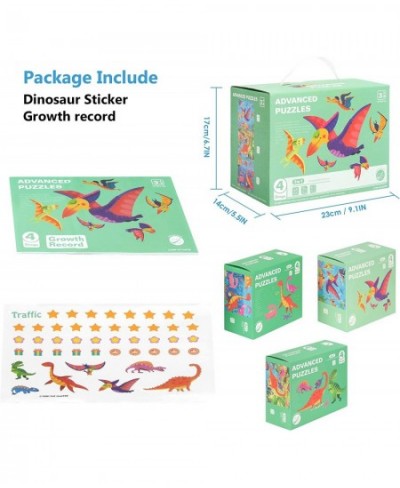 Jigsaw Wooden Dinosaur Puzzles for Kids Ages 3-5 Preschool Educational Dinosaur Puzzles for Boy Girl Toddler Floor Puzzle Lea...