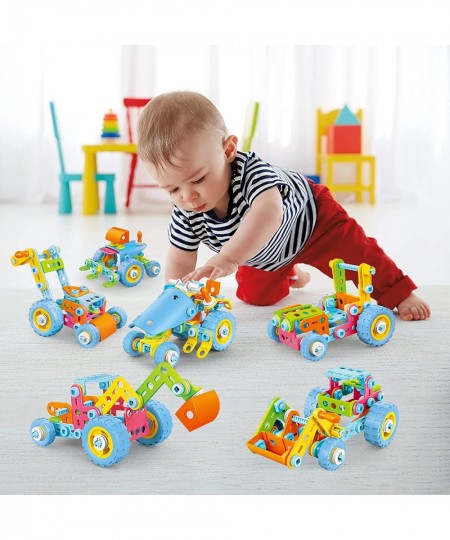 STEM Toys Building Blocks for Kids 118PCS DIY 6 in 1 Educational Learning Toys Costruction Building Set Engineering Kit Creat...