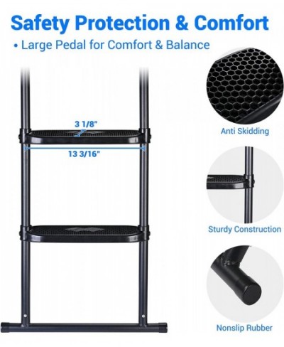 39" Trampoline Ladder 2 Step Wide Anti Skid for Kid Outdoor 12 to 14 Ft Bounce $71.79 - Trampolines & Accessories