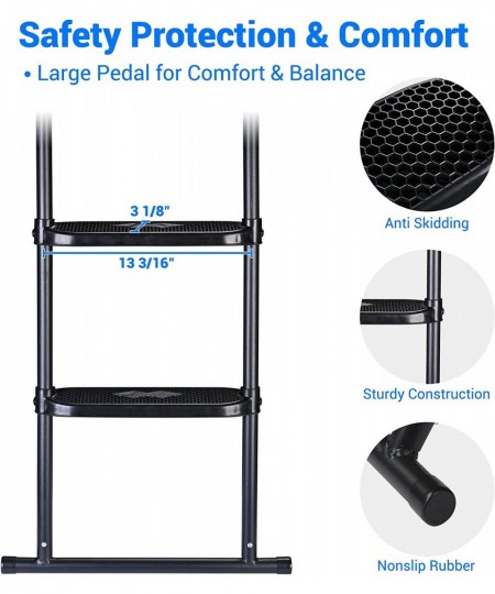 39" Trampoline Ladder 2 Step Wide Anti Skid for Kid Outdoor 12 to 14 Ft Bounce $71.79 - Trampolines & Accessories