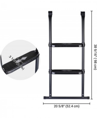 39" Trampoline Ladder 2 Step Wide Anti Skid for Kid Outdoor 12 to 14 Ft Bounce $71.79 - Trampolines & Accessories