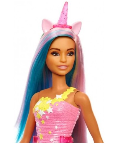 Dreamtopia Unicorn Doll (Blue & Pink Hair) with Skirt Removable Unicorn Tail & Headband Toy for Kids Ages 3 Years Old and Up ...